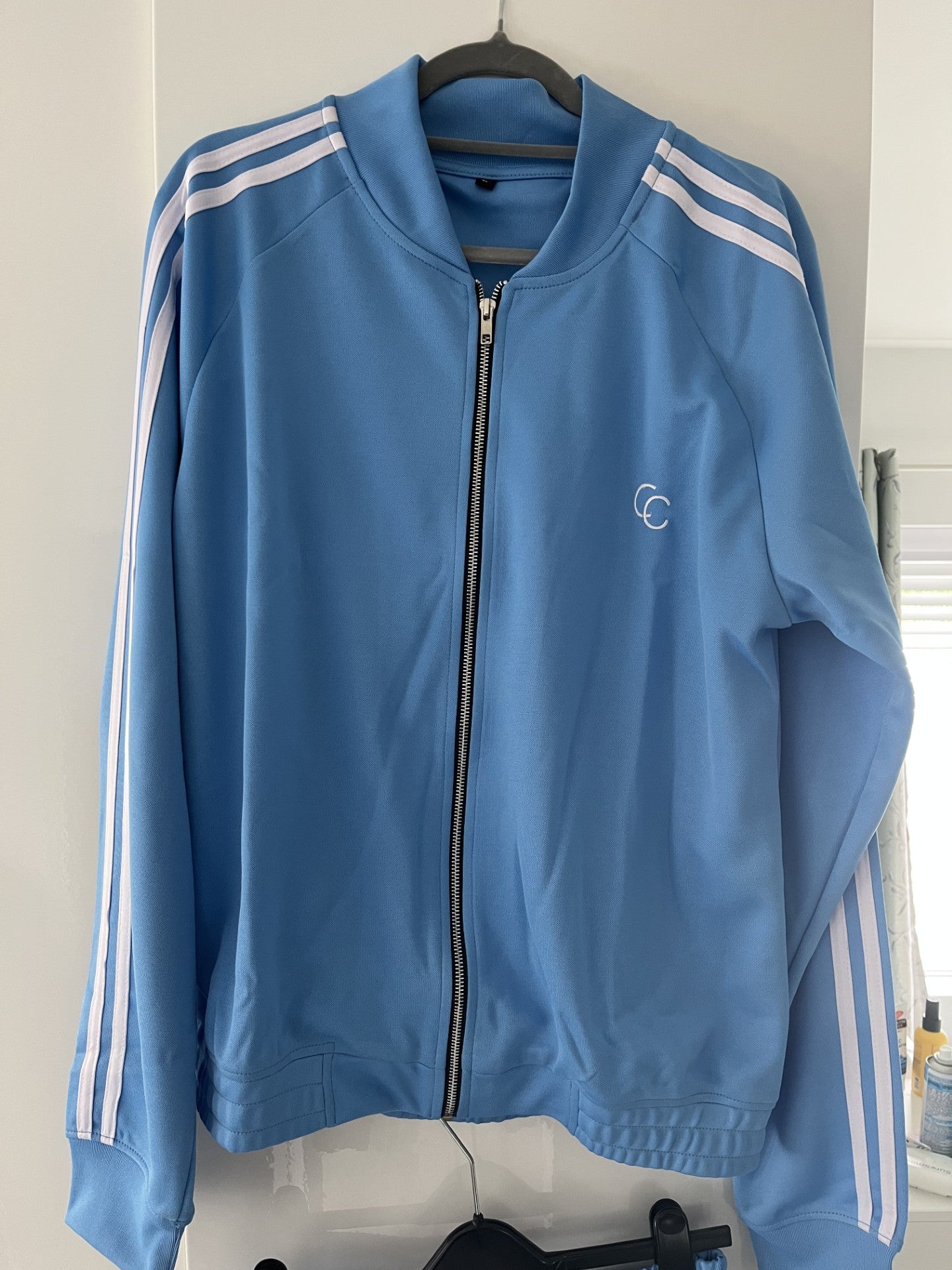 CC Blue Tracksuit with White Stripes